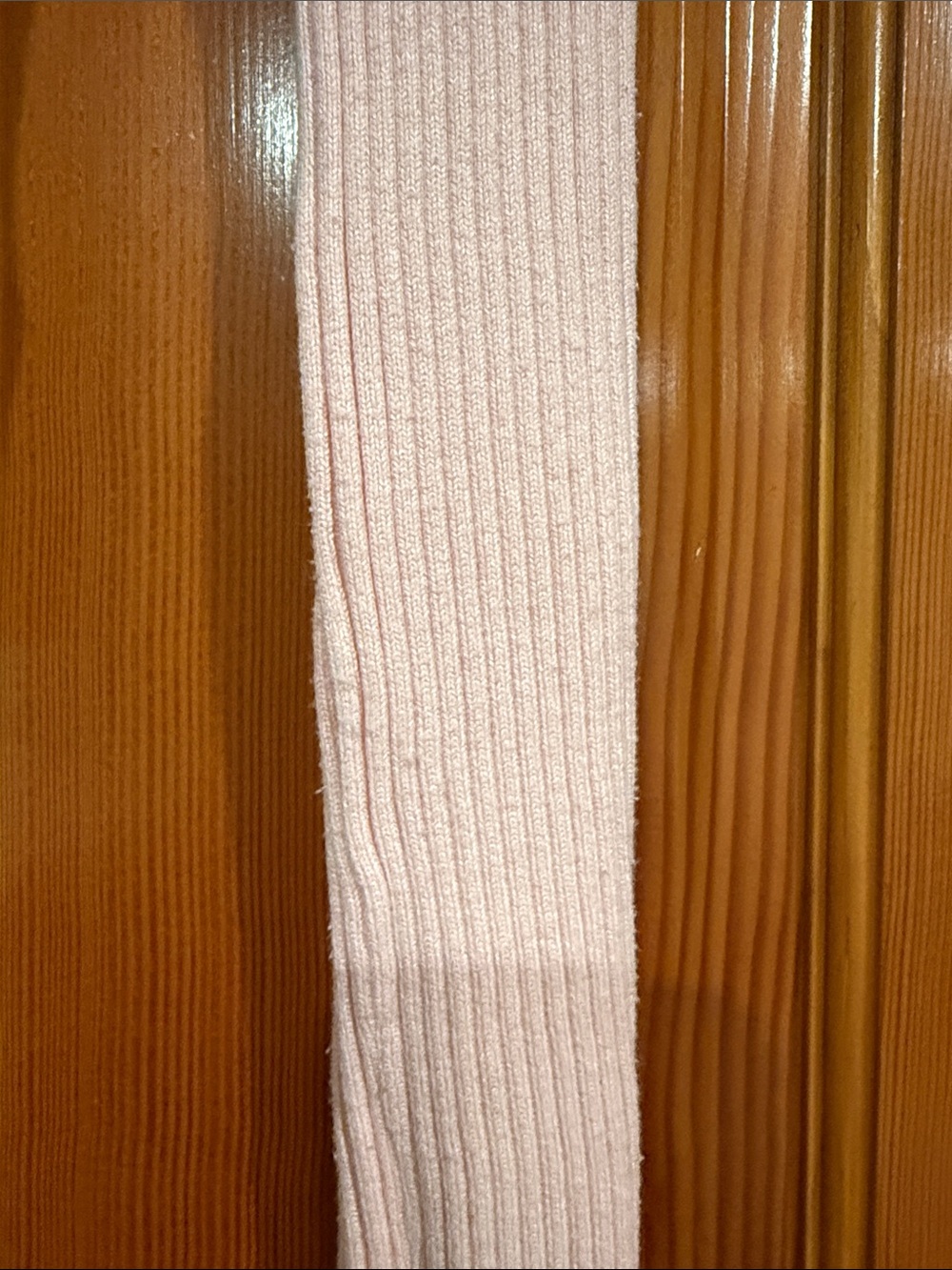 H&M Pale Pink Ribbed V-Neck Button Cardigan - Picture 3 of 3
